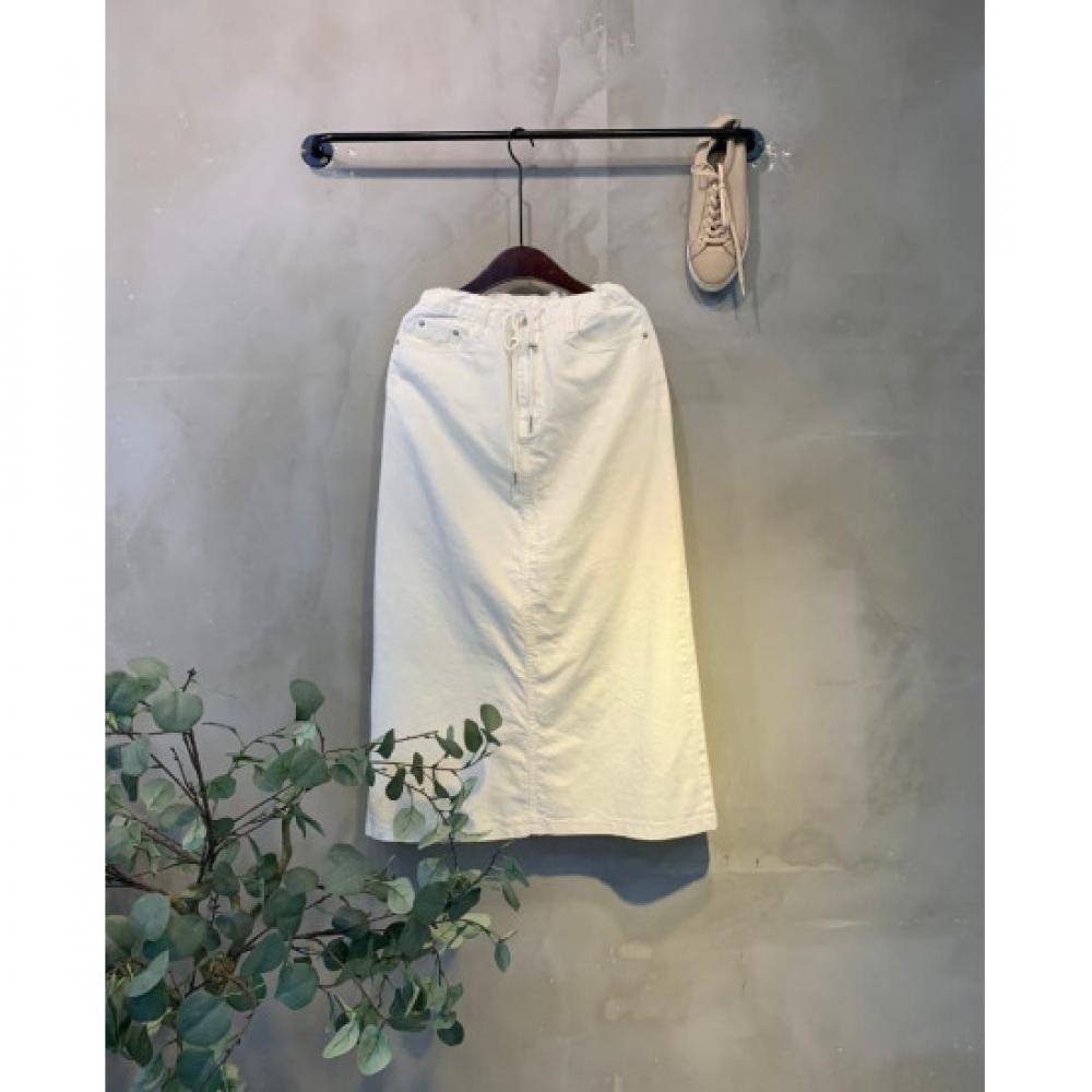 C S In The Room Women Noka StrIng Cotton Long Skirt 2Color