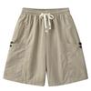 Summer Men Shorts Casual Beach Oversized Plus Size Outdoors Pocket Trousers Quick Dry Breathable Short Pants
