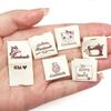 Cat Knitting Wool Ball Sewing Accessories Clothing Tags Cloth Garment Labels Handmade With Love