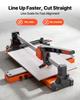 600 mm Manual Tile Cutter, Spring-Loaded Base Cutting Tool with Adjustable Angle Fence, Tungsten Carbide Cutting Wheel, Precision Alignment Guide, for