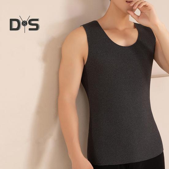 Мужской терможилет, бесшовный пошив, высокоэластичный, технология шлифования DE Velvet, майки с генерацией тепла