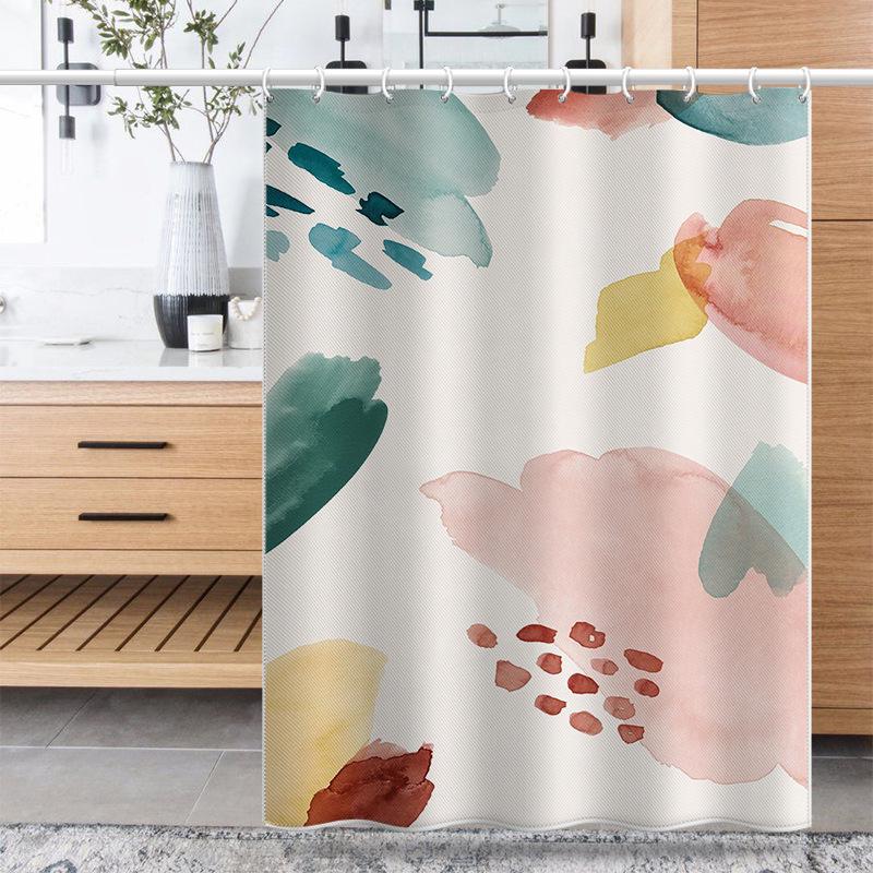 Утолщенная водонепроницаемая занавеска для ванной комнаты, устойчивая к плесени, занавеска для душа, занавеска для душевой перегородки, занавеска для душа, занавеска для ванной комнаты, бесплатная перфорация