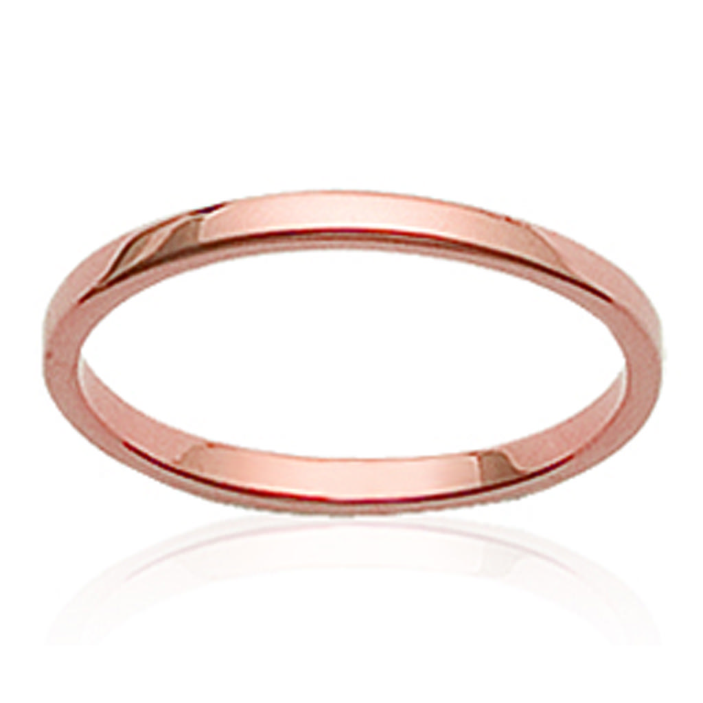 Обручальное кольцо 'Lien d'Amour' с покрытием из розового золота - 2 мм