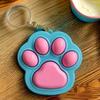 Cartoon Cat Claw Button Pendant Fingertip Toy Cat Paw Keyboard Creative Cat Paw Keychain  Kids Toy