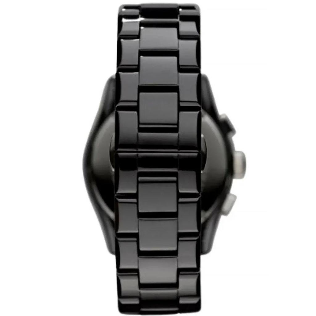 Emporio Armani AR1400 Valente Chronograph Black Dial Black Ceramic Men's Watch