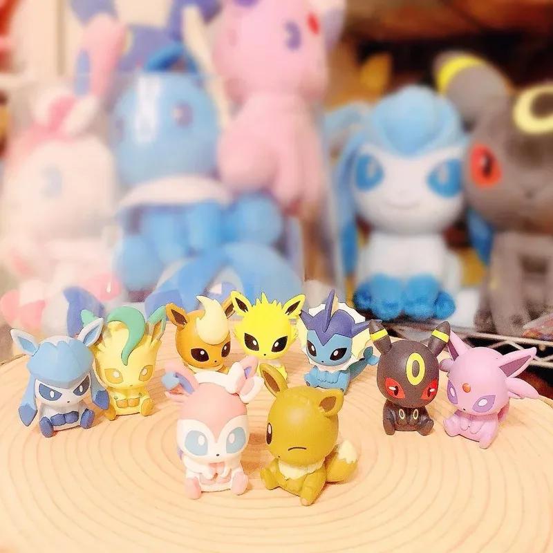 Оригинальная модель Gacha Масштабная модель Серия «Маленькое приключение» Ивилюция Ивизаур Флареон Вапореон Фигурка Игрушки