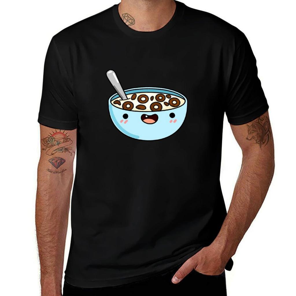 Kawaii Chocolate Cereal TShirt Summer Holiday TShirt