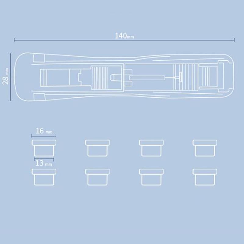 Устройство с зажимом, портативный портативный бумажный быстрый зажим, диспенсер, фиксирующий зажим, степлер для школы