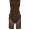 Spring Summer New Fashion Solid Color Round Neck Long Sleeve Slim Long Dress Suspender Dress Two In One Corset Bodysuit Dress