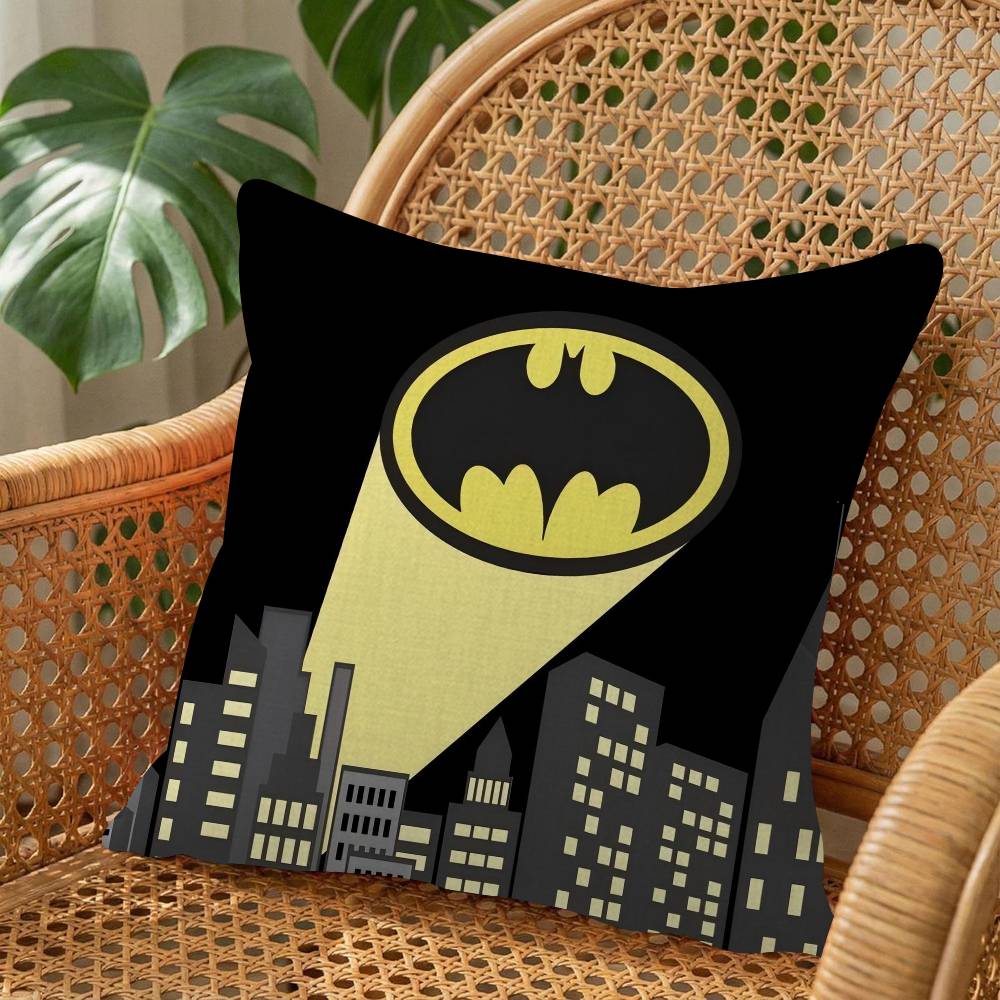 1Pc Cool B-Batmanes Cushion Cover Car Throw Pillow Case For Sofa Car Christmas Gift