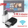 2 в 1 Bluetooth Аудиоприемник Передатчик Беспроводной Адаптер Мини AUX Стерео Bluetooth Передатчик для ТВ ПК Автомобильной Колонки