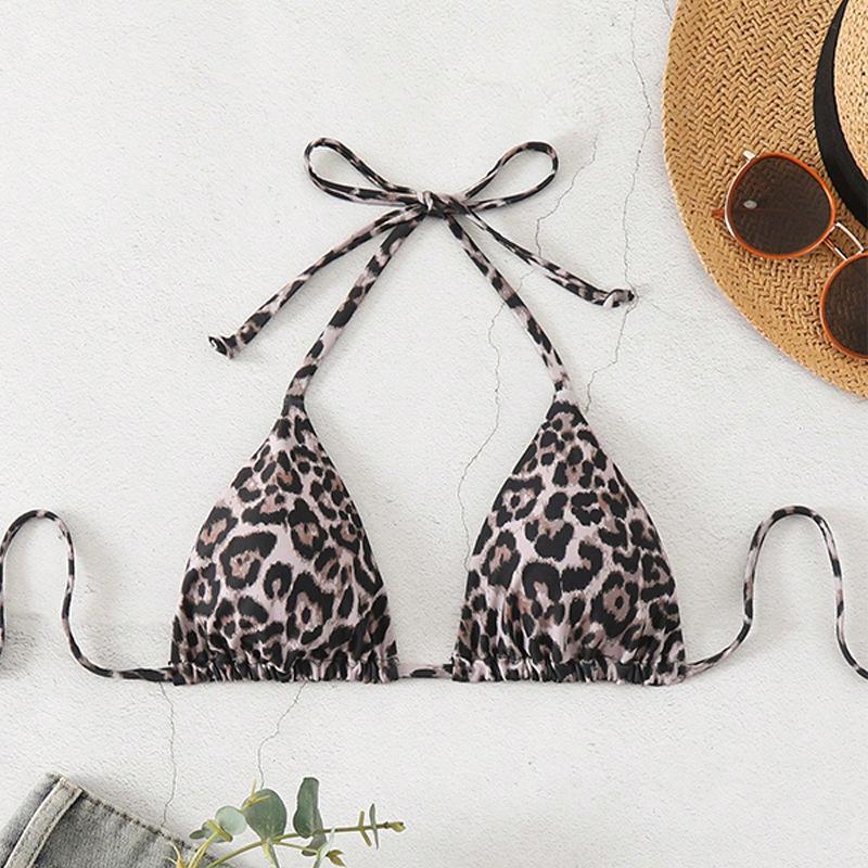 2025 Европейский и американский кружевной купальник-топ халтер на шнуровке Женский купальник