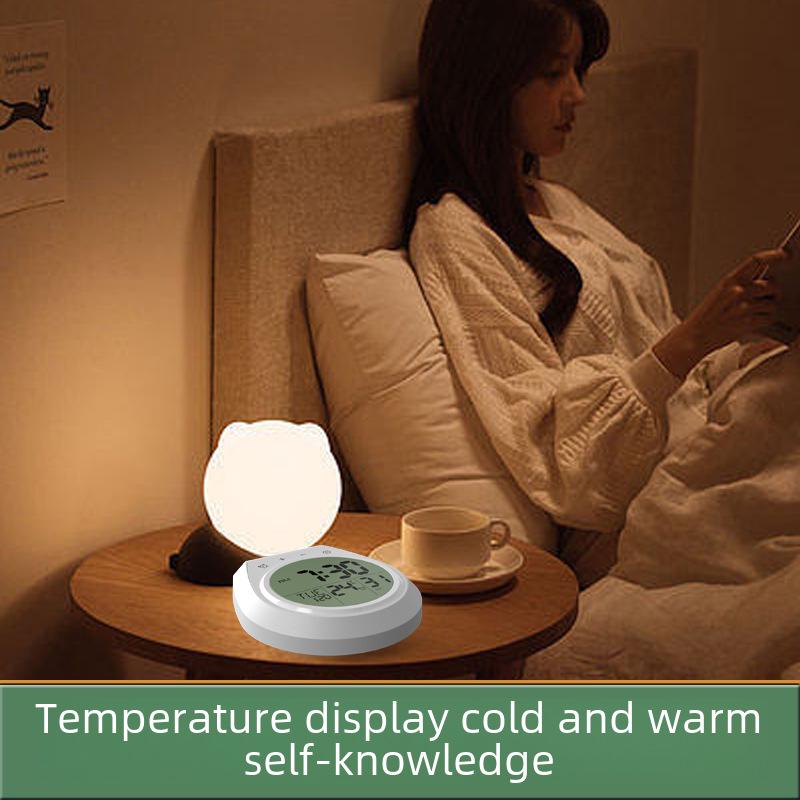 Waterproof Suction Cup Wall Clock with Timer & Temperature Display for Bathroom & Kitchen