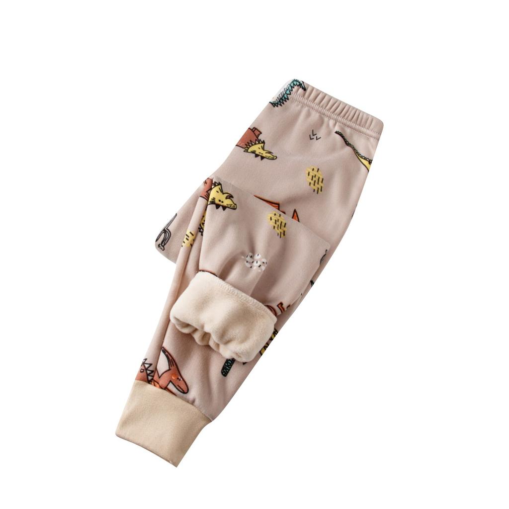 Зимние детские флисовые леггинсы Johns для мальчиков и девочек, толстые теплые штаны для детей