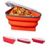 Reusable Pizza Storage Container with 5 Microwavable Serving Trays
