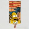 Мультяшное милое THE S-SIMPSONS Полотенце Сушилка Банное полотенце Подходит для легкого плавания Кемпинга Йоги Пляжа Вне