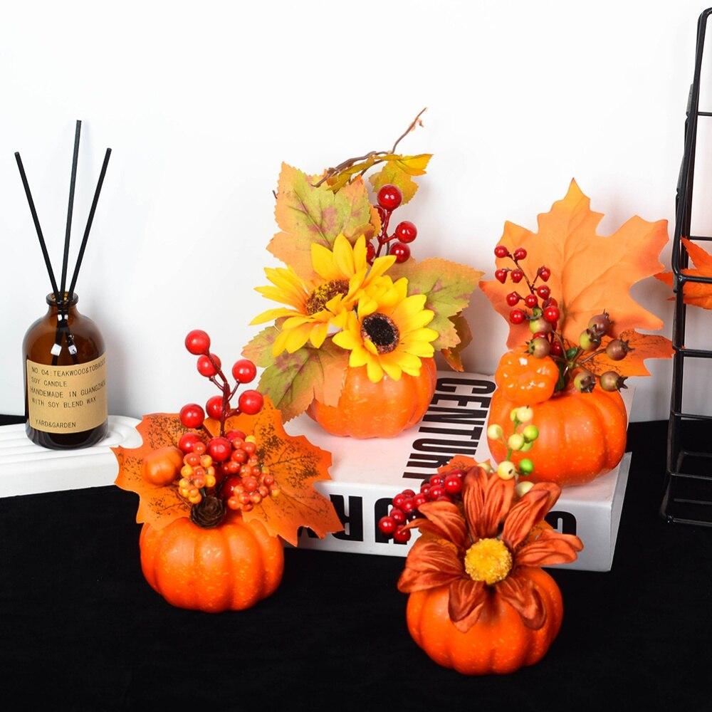 Украшение на День благодарения Хэллоуин Тыква 97444 Желтая тыква KTY