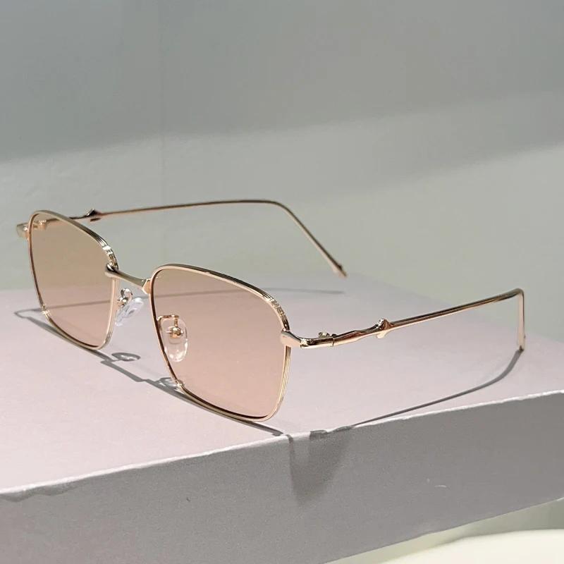 Винтажные квадратные солнцезащитные очки Мужские Ретро градиентные оттенки Женские Новые Модные Дизайнерские Роскошные брендовые Уличный декор Солнцезащитные очки