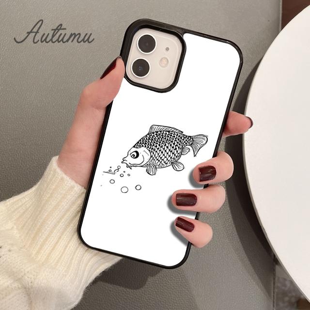 ЧЕХОЛ ДЛЯ ТЕЛЕФОНА ДЛЯ КАРПОВОЙ РЫБАЛКИ для iPhone 11 12 13 14 Pro Max mini X XR XS SE 2020 5 6S 7 8 Plus Samsung Galaxy S21 S22 Крышка-чехол