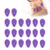 20 шт. нетканые пуговичные электродные подушечки ручной формы для массажной терапии TENs EMS фиолетового цвета