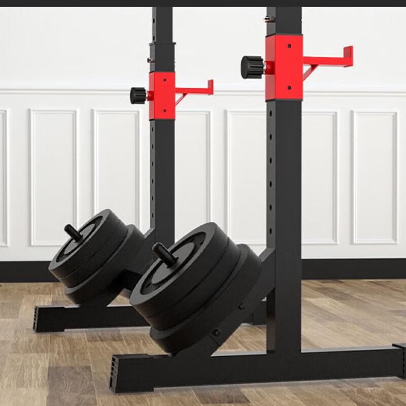 Integrated Squat Rack with Weight Bench