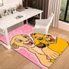 Lion king Artwork Printed Area Rug for Office, Chair Rug, Decorative Carpet Floor Mat, Large Size Fan gifts Christmas gifts