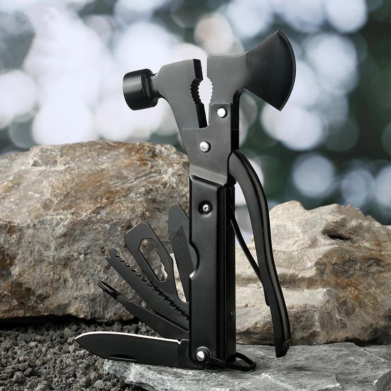 Multi-function Axe Tool Hammer/Sixteen in One Folding Multi-function Axe Hammer Emergency Tool Outdoor Camping Multi-tool