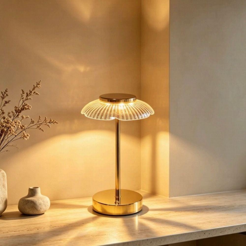Mid-Century Petal Table Lamp Vintage Table Lamp Ins Aesthetic Accent Lamp Gift