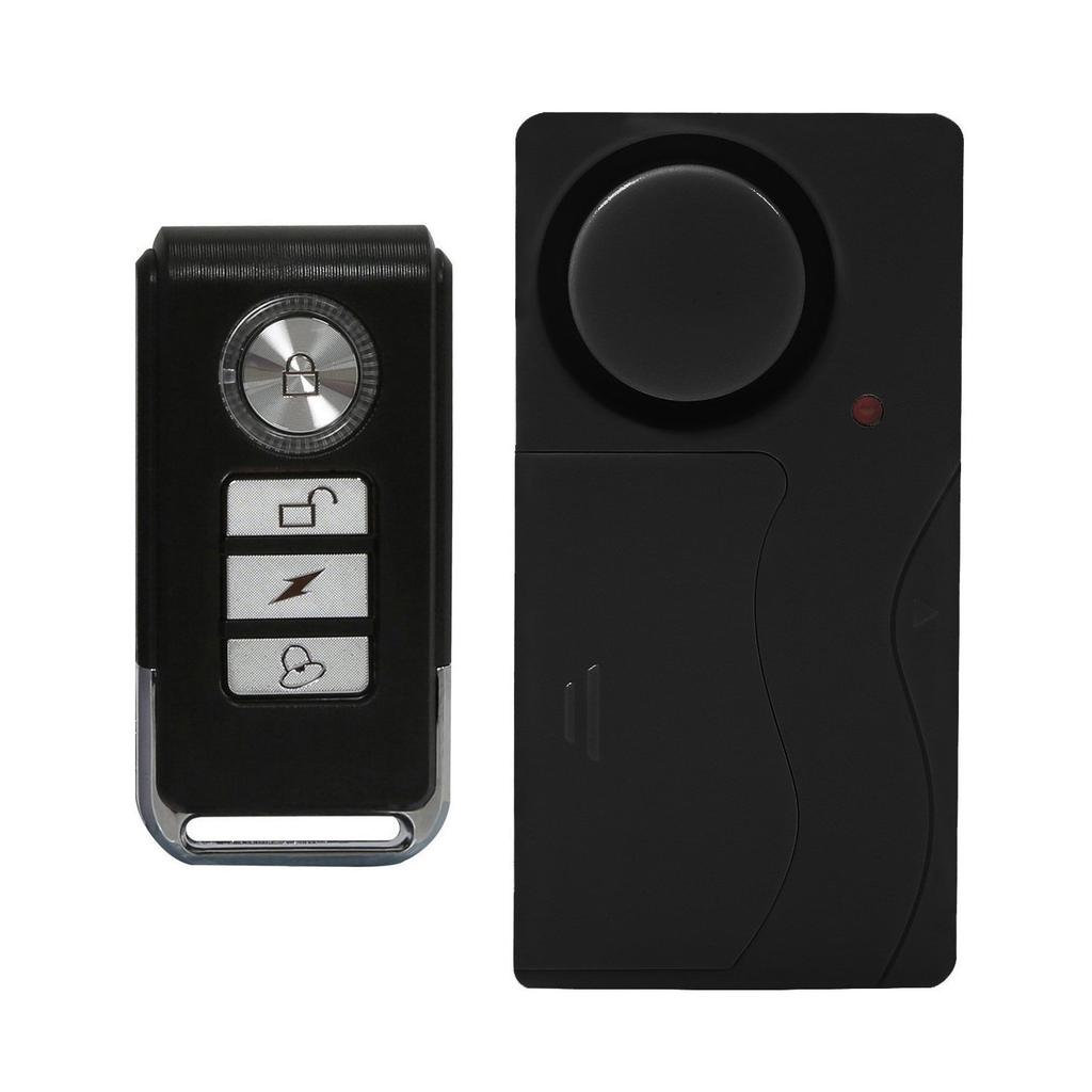 Car Anti-Theft Vibration Alarm 108dB Car Vibration Sound Light Alarm Wireless Remote Vibration Sensor Vehicle Security Alarm