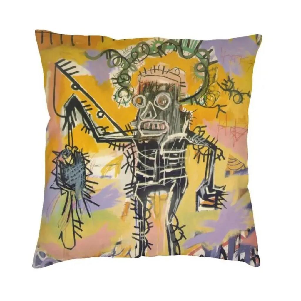 New Street Graffiti Cushion Cover Polyester Throw Pillow Case for Sofa Square Pillowcase Home Decorative 45x45cm 18x18Inch