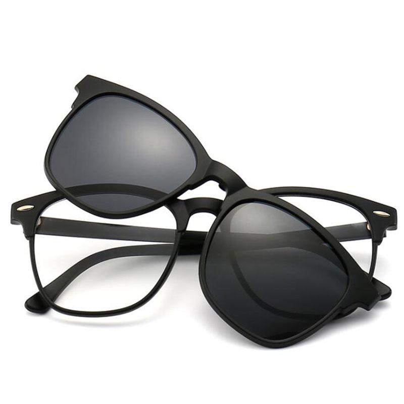 2332 Magnet Clip Half Frame Myopia Glasses 0 -0.5 -1.0 -2.0 To -6.0 , Hyperopia Sunglasses +0.5 +1.0 +2.0 To +6