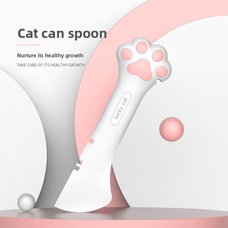 Pet Can Spoon, Can Opener, Wet and Dry Food Spoon, Cat Tableware, Feeding and Mixing Spoon, Cat Pet Shovel