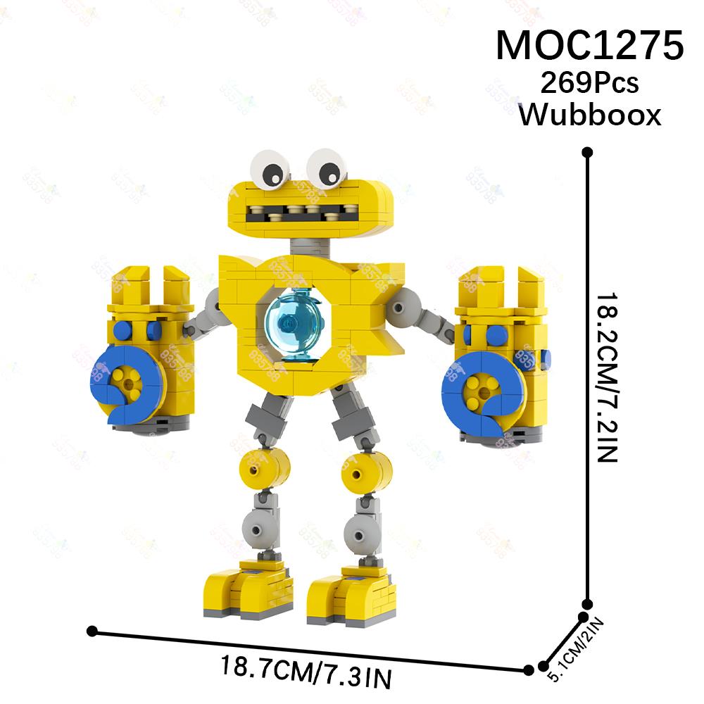 Хоррор-игра «Мой поющий монстр»: конструктор из редких блоков Wubbox, эпический Wubbox, модель монстра с зеленым мехом, игрушки для сборки для детей.
