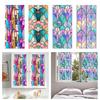 Stained Glass Rainbow Window Privacy Film Decorative Sun Blocking Glass Clings Colorful Static Coverings Decals for Home Glass Door
