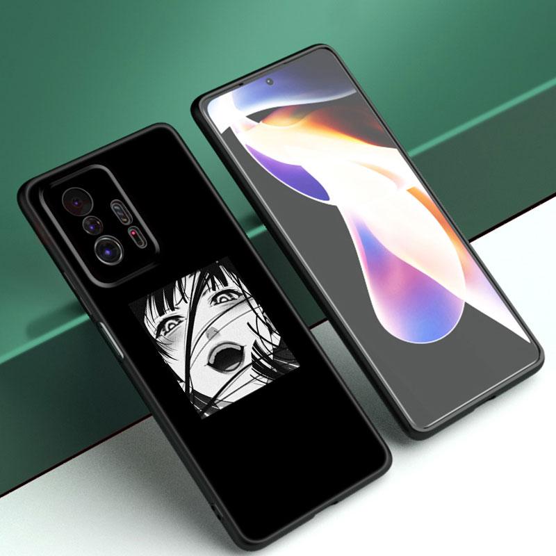 Японский чехол для телефона Sad LEWD для Xiaomi Mi A2 8 9 SE Note 10 10T 11 12 Lite 9T 11T 12S 12T Pro A3 6X 12X, мягкий черный чехол из ТПУ
