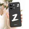 For vivo Y05 4G Case Fashion Simple Letters A-Z Silicone Back Cover For Vivo Y11D VIVO Y05 4G Bumper Phone Cases Shockproof