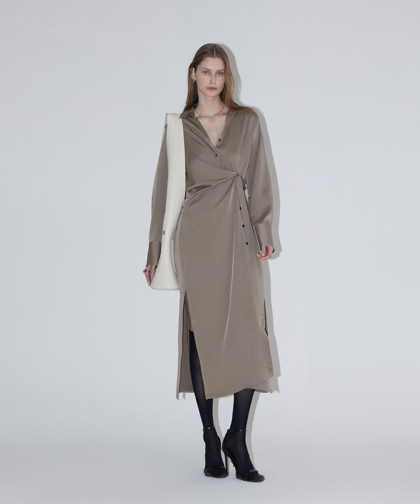 Rene J Shirt Wrap Dress