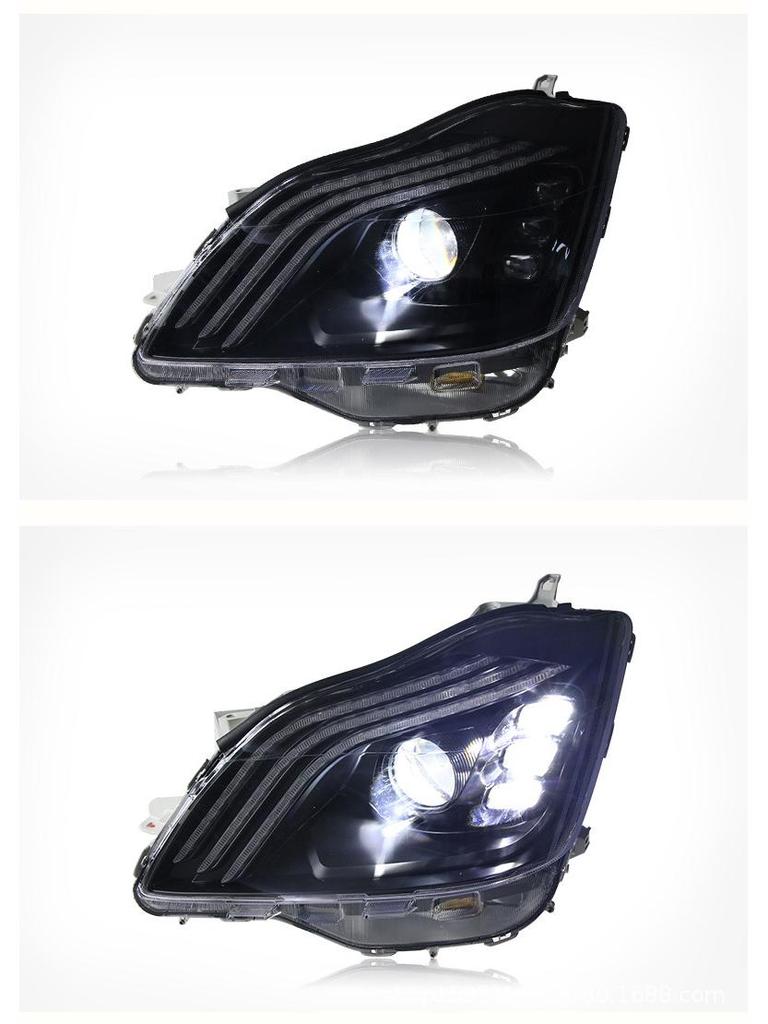 Headlights for 2011-2015 Sonata: Double Lens Xenon with LED Daytime Running Lights