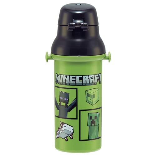 Skater Water Bottle Minecraft 480ml Children's Antibacterial Plastic Made In Japan PSB5SANAG-A