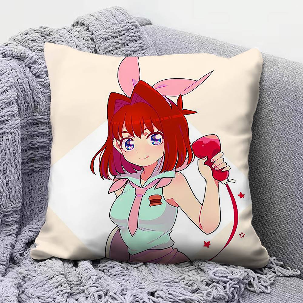 Anime Girl Anzu Mazaki YUGIOH Pillow Covers Home Sofa Cushion Covers and Aecorative Custom