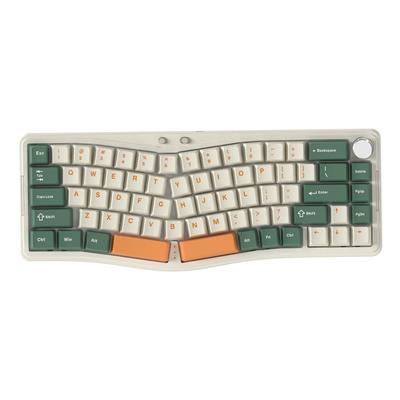 AKS068pro Игровая клавиатура Alice Layout Беспроводная Bluetooth Проводная 68 клавиш Sea Salt Axis Gasket Mount Горячая замена клавиш PBT Эргономика Южная ориентация