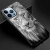 Чехол для телефона из закаленного стекла с изображением льва для Iphone 14 13 11 12 Pro Max Mini Xs Xr X 7 8 6s Plus Se 2022, чехлы на заднюю панель с изображением животного