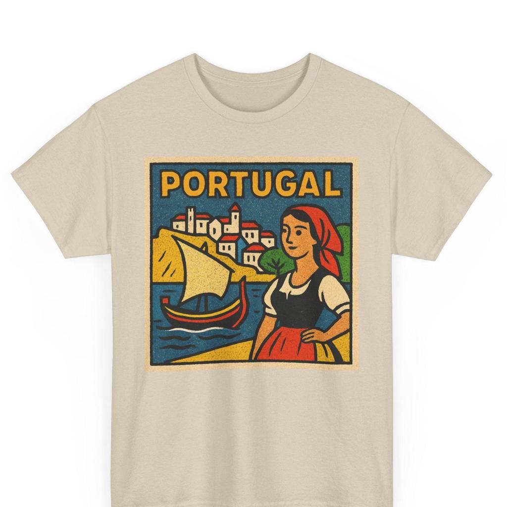 Portugal Retro Comic T-Shirt Unisex | Vintage European Pop Art Graphic Tee | Bold Portuguese Pride Shirt | Gift for Him or Her Travel Tee