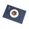 Meal Mat Waterproof and Oil Resistant Cloth Pattern Table Mat Thermal Insulation Mat Western Food Mat Cup Mat Anti Scald Table Mat Bowl Mat