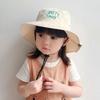 Летняя детская шляпа от солнца в корейском стиле, детская шляпа-панама с вышивкой букв, детская