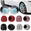 4 шт. Колпачки для вентилей шин автомобиля с кристаллами бриллиантов, Блестящие, Пылезащитные, Крышка вентиля колеса, Блестящий колпачок для вентиля автомобиля, Аксессуары для стайлинга автомобиля