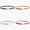 Womens Casual Alloy Belt With Heartshaped Buckle And Adjustable Pu Strap For Daily Wear