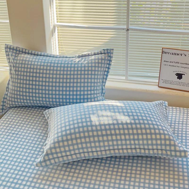 1/2pcs Soft Flannel Pillowcase Winter Warm Pillow Cushion Cover Adult Kids Comfortable Sleeping Home Sofa Throw Pillow Cover