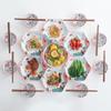 Qianhua Zhike 'Deer Facing Sun' 23-Piece Ceramic Dinnerware Set