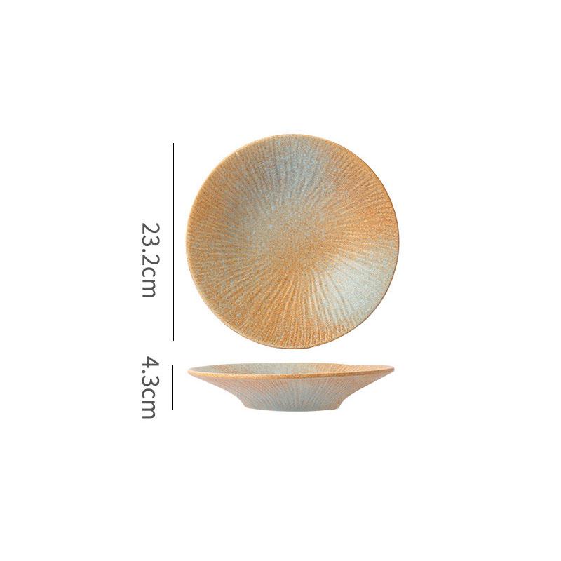 Винтажная креативная керамическая тарелка для обеда, десертная тарелка, тарелка для закусок, тарелки для сашими, суши, стейков, фирменная посуда для ресторана